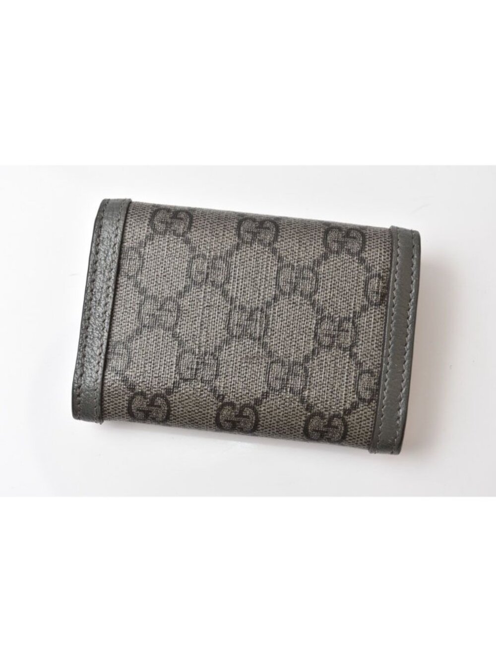 Gucci Bifold Card Case Business Ophidia GG Supreme Gray Wallet - Picture 6 of 11